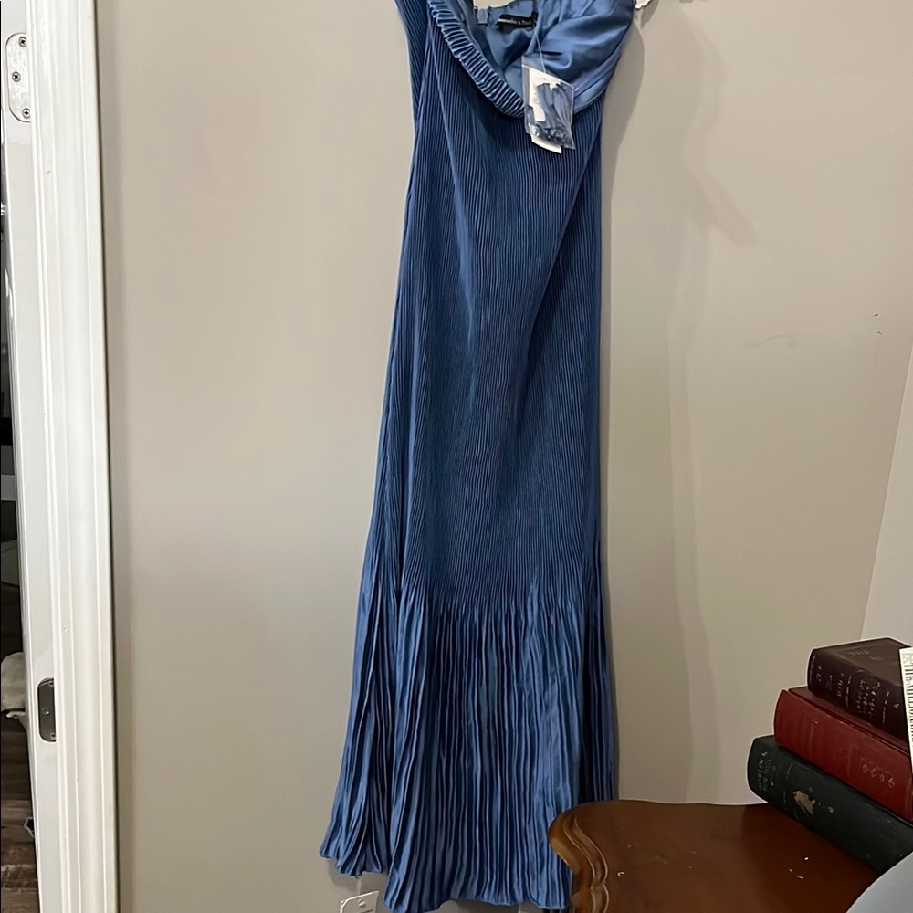 Abercrombie & Fitch Blue Maxi Trumpet dress